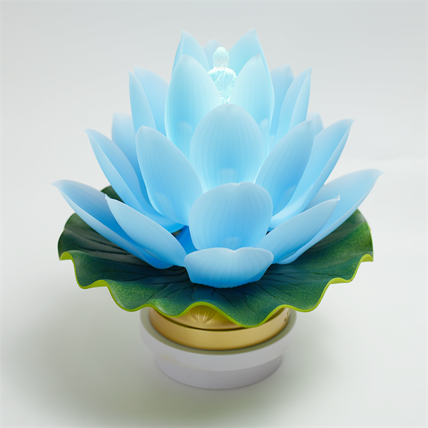 花开见佛莲花灯(大)蓝
