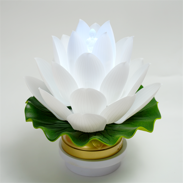 花开见佛莲花灯(大)白