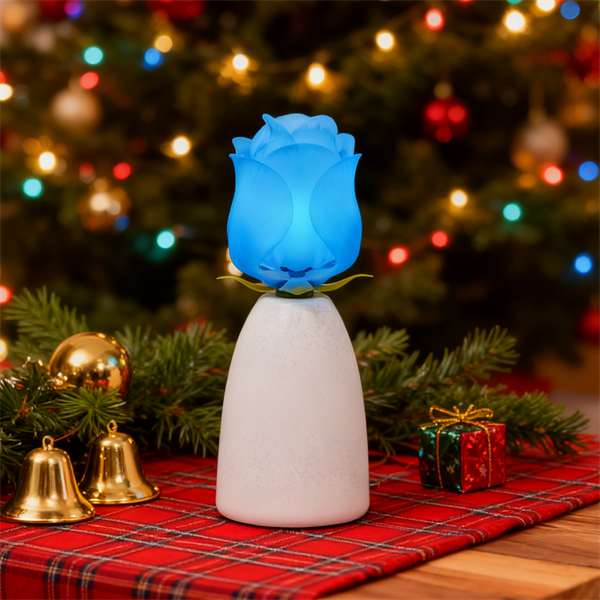 蓝玫瑰花灯(单株)遥控款